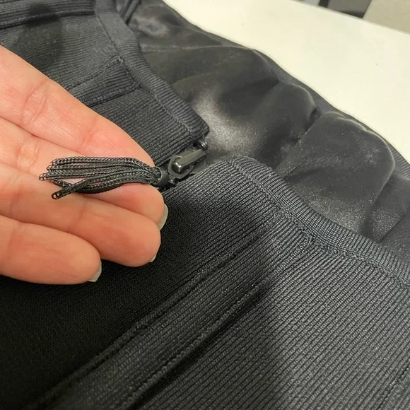 Alice + Olivia Black Strapless Corset Style Mini Dress Party LBD Size S - Picture 6 of 12